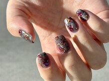 手描きnuance flower　抜け感のある大人なデザインが人気です◎