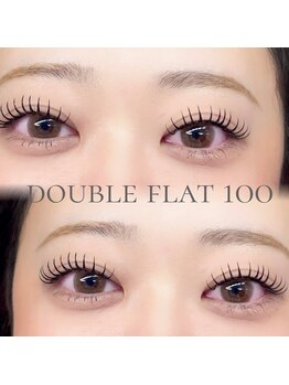 スウィートラッシュ(Sweet Lash)の写真/《しっかりボリューム》ダブルフラット100束 ￥8,940 束感まつ毛
