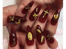 スタッズ盛りスカルプ