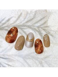 べっ甲×金箔
