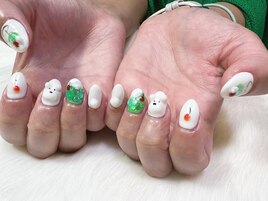 クリームソーダネイル