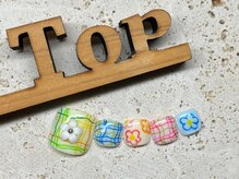 サロン ザ トップ(Salon the Top)/落書きフラワーxチェック