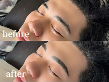 エムズアイブロウ 難波店(M’sアイブロウ)/メンズHBL☆before→After #眉毛