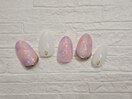 大人可愛い定額ネイル￥9000