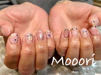 ネイルサロンモーリー(Mooori)/押し花ネイル