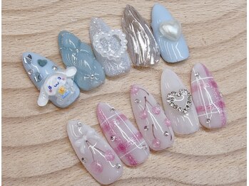 3月定額ネイル　　9400円