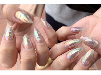 ネイル シスター(nail sister)/氷×水滴ネイル