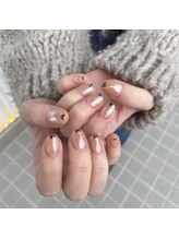 ミントリーフ バイ リート(Mint leaf by Reat)/ハートオーロラネイル