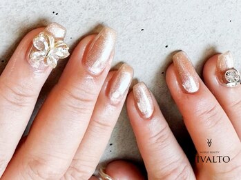ワールド ビューティ ヴィヴァルト 宝塚店(WORLD BEAUTY VIVALTO)/ビジューネイル/ラメ