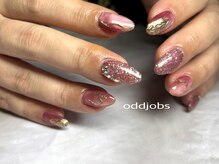 オッドジョブス ネイルアンドアイラッシュ 府中店(odd jobs Nail & Eyelash)/【パラジェル】キラキラネイル