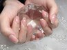 【HAND】チークネイル(ベースカラーあり)