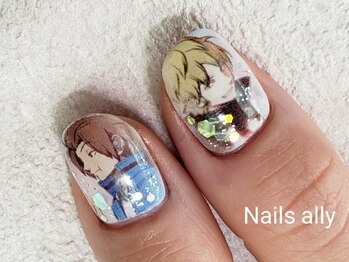 ネイルズアリー 立川店(Nails ally)/ネイルプリンター×キャラクター