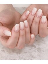 リジョイスヘア エン(REJOICE hair EN)/バレリーナ×白グラデーション