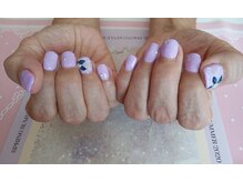 イーズ(ease)/パープル　ネイビーフラワー