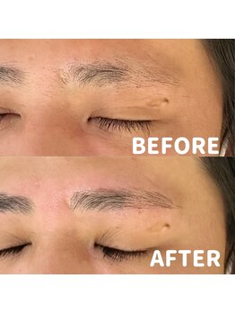 メイクマン 恵比寿西口店(MAKEMAN)/薄眉さんも、1回の施術でも変化