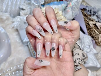 レアネイル 渋谷店(Le’a nail)/長さ出しワンカラー☆