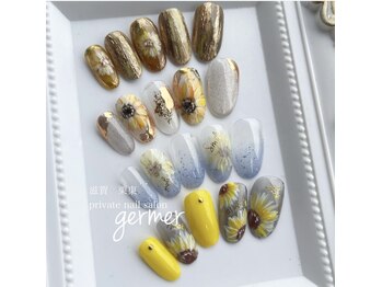 ひまわりデザインサンプル♪