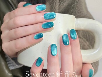 セブンティーン 新宿店(SEVENTEEN)の写真/短い爪でもOK♪マグネットやフラッシュワンカラーが5980円も！ソフトジェルオフ無料!【7日間保証】