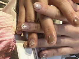 お任せシンプルニュアンスネイル