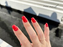 ニーネイル(nee nail.)/赤ワンカラーnail