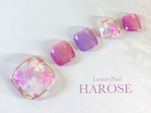 ラグジュアリーネイル ハローズ(HAROSE)/桜フットネイル