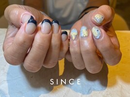 フレンチ×塗りかけネイル(山本)