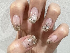 ラメグラデーションネイル☆