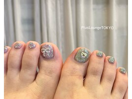 グリッターフットネイル♪