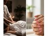 ネイルとマッサージがセットになりました。【オフ込み】整体60分　9000円