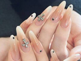 ワンホンニュアンスロングネイル