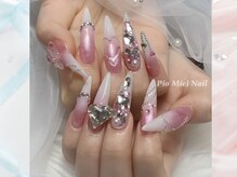 ピオミエルネイル 新宿(pio miel nail)/うるうるピンクゴテゴテ