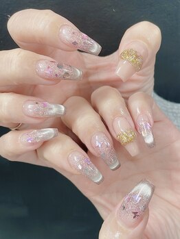 パレット(Palette)の写真/短い爪でも理想の長さに♪長さ出しOK