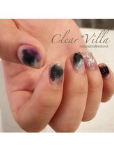 ネイルサロンクリアヴィラ(nail salon clear villa)/にじみネイル