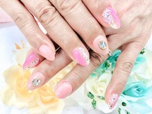 ダブルネイル(Double Nail)/【小山】お花アートネイル