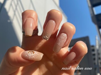 ネイルサロン ソウ 心斎橋店(Nail Salon Sou)/太陽×レースデザイン