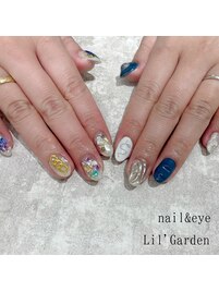 個性派アシメ×カラフル
