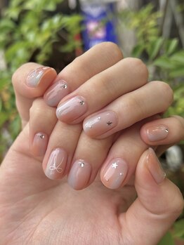 塗りかけニュアンスネイル