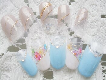 ネイルサロン ヴェリィ 横浜店(NAIL SALON Very)/ブライダルネイル幅広ART¥7040～