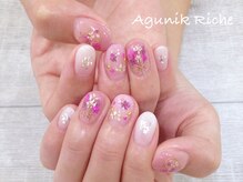 アグニークリッシェ(Agunik Riche)/【押し花ネイル】