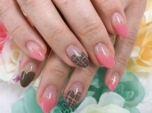 ダブルネイル(Double Nail)/【豊田】ハートフレンチ