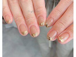 ～ゴールドフレンチネイル～