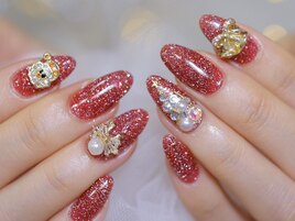 クリスマス　フラッシュネイル