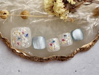 押し花ネイル/Rocher