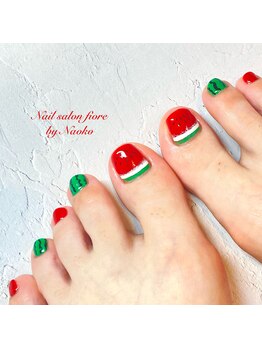 フィオーレ(fiore)/夏スイカネイル　by直子