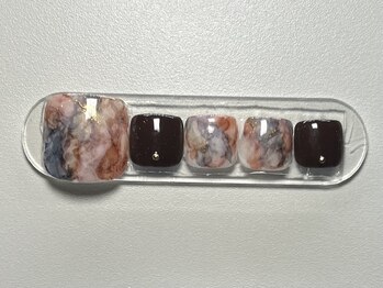 ジョアネイル(JOA Nail)/インク/ラメ囲み/ニュアンス