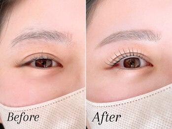 ミーナ 水ヶ江店(mina)/アイブロウWAX＋まつ毛パーマ上