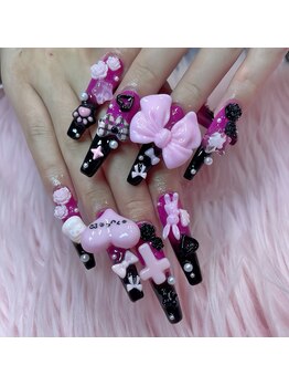 リンネイル 新大久保店(Rin Nail)/#待ち込みデザイン#つけ放題