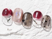 ジェミーネイル エビス(Jemiy nail ebisu)/さくらんぼハート天然石8855yen