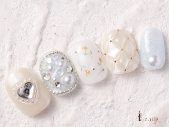 アイネイルズ 横浜WEST店(I-nails)/ハートキルティング11500円
