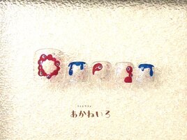ミャクミャクネイル　手描き